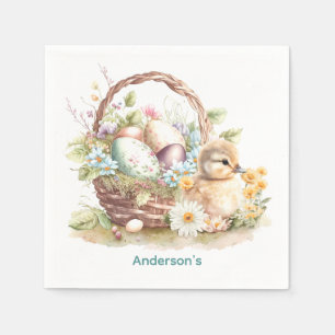 Osterkörbe und Personalisierte Entnahmung Serviette