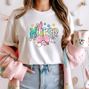 Osterkrankenhaus T-Shirt; Niedliche Bunny Ears & S T-Shirt