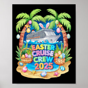 Osterkreuzfahrt 2025 Crew Kreuzfahrt Urlaub Famili Poster