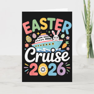 Osterkreuzfahrt 2026 Familie passend zum Osterhase Karte