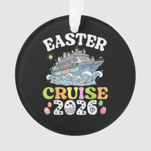 Osterkreuzfahrt 2026 Urlaub Hase Schiff Frühling Ornament