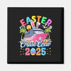 Osterkreuzfahrt Crew 2025 Farbige Kreuzfahrtschiff Magnet