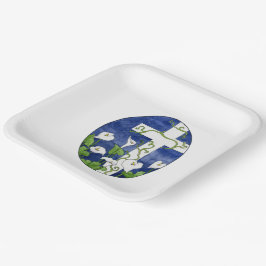 Osterkreuzfeier Pappteller