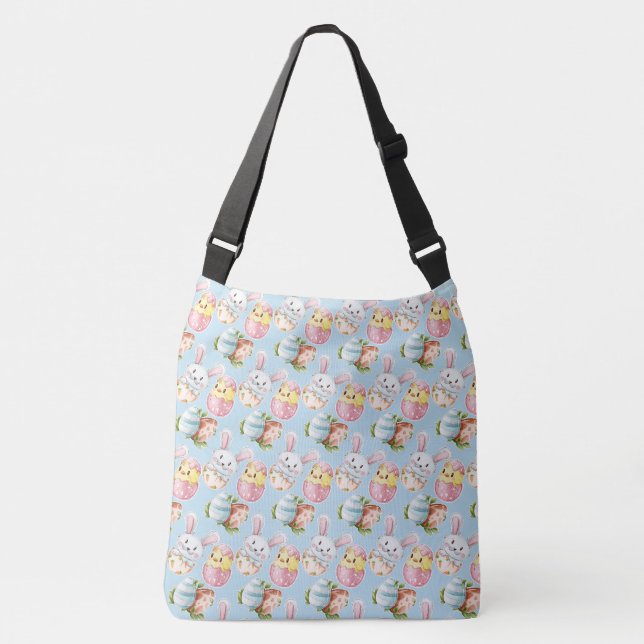 Osterkritter-Cross-Body-Bag Tragetaschen Mit Langen Trägern (Vorderseite)