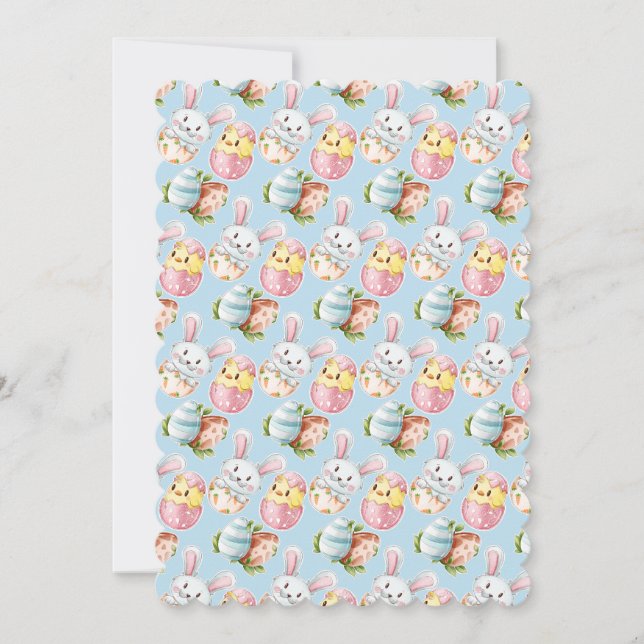 Osterkritter Flat Grußkarte Einladung (Vorderseite)