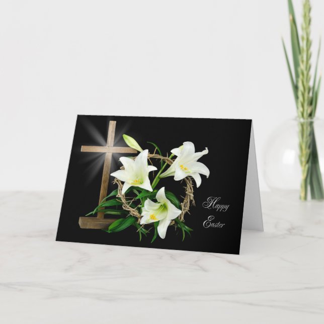 Osterkrone Feiertagskarte (Vorderseite)