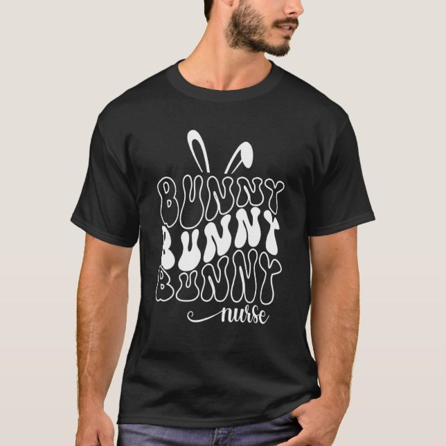 Osterkrubs Er Nicu Picu Cna L&d Nurse Bunny Est T-Shirt (Vorderseite)