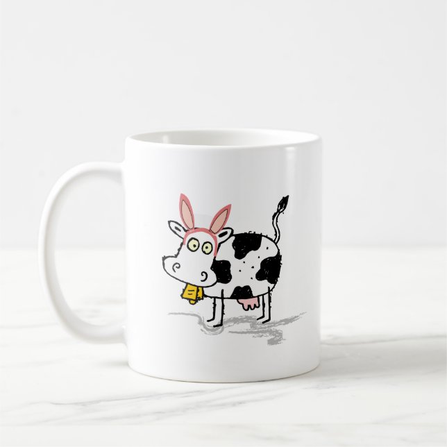 Osterkuh, sonniger Spaß Kaffeetasse (Links)
