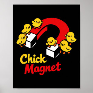 Osterküken-Magnet Lustiger Hühnerwitz Grafik Poster
