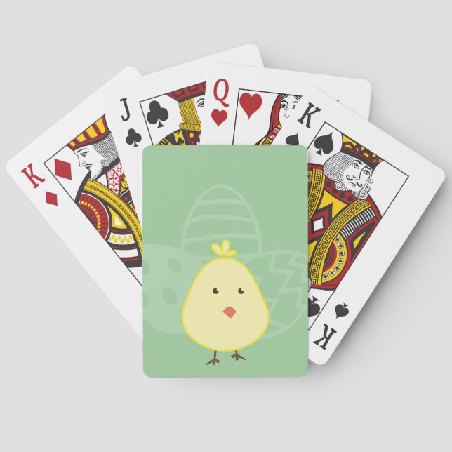 Osterküken mit Eiern für die Kartenspiele Spielkarten (Rückseite)