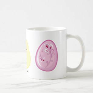 Osterküken und Eiern Tasse