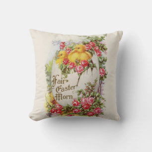 Osterküken und Rose Pilz Kissen