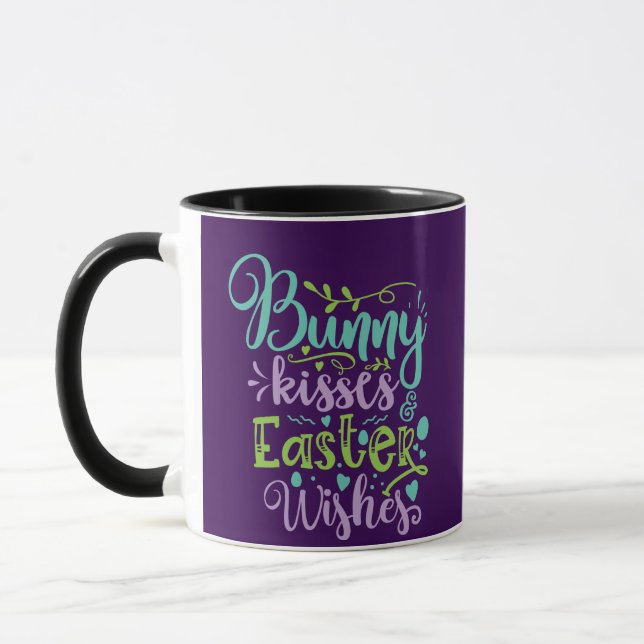 Osterküsse Wünsche Tasse (Links)