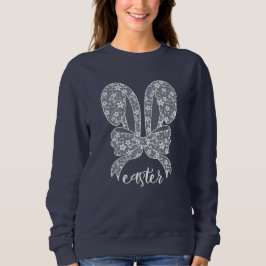 Osterlace Bunny Lace Oars Lace Bow Happy Oster Sweatshirt