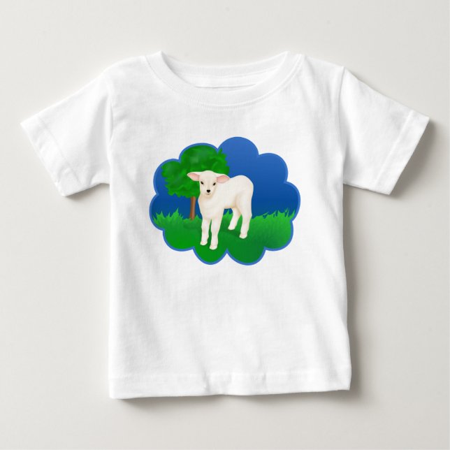 Osterlamm Baby T-shirt (Vorderseite)
