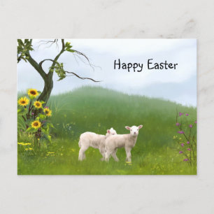 Osterlämmer Feiertagspostkarte