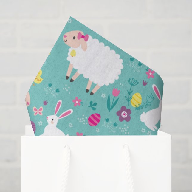 Osterlämmer Seidenpapier (Geschenktüte)