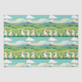 Osterlandschaft Seidenpapier