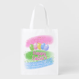 Osterlebensmitteltasche, Ostergeschenk, Osterfeier Wiederverwendbare Einkaufstasche