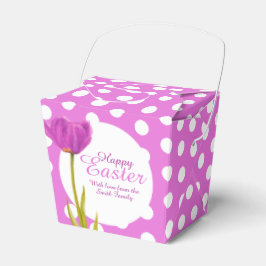Osterlila Tulip-Polka-Dot-Geschenkbox Geschenkschachtel