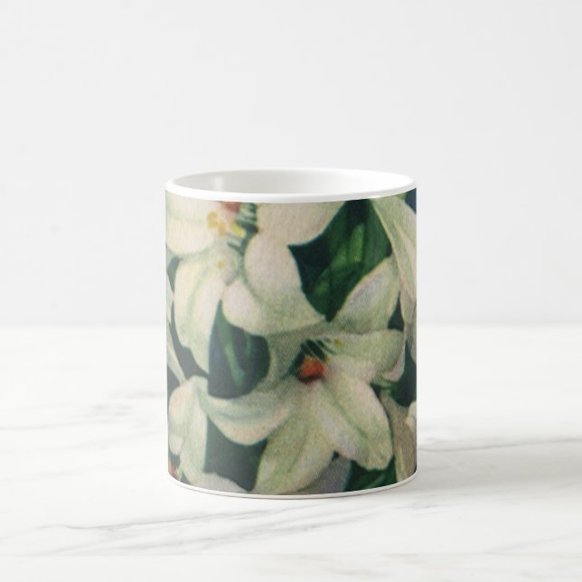Osterlilie-Blume, Vintage Osterlilien Kaffeetasse (Mittel)