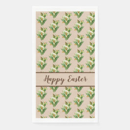 Osterlilie, florales Muster Serviette