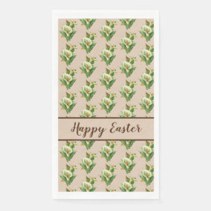 Osterlilie, florales Muster Serviette