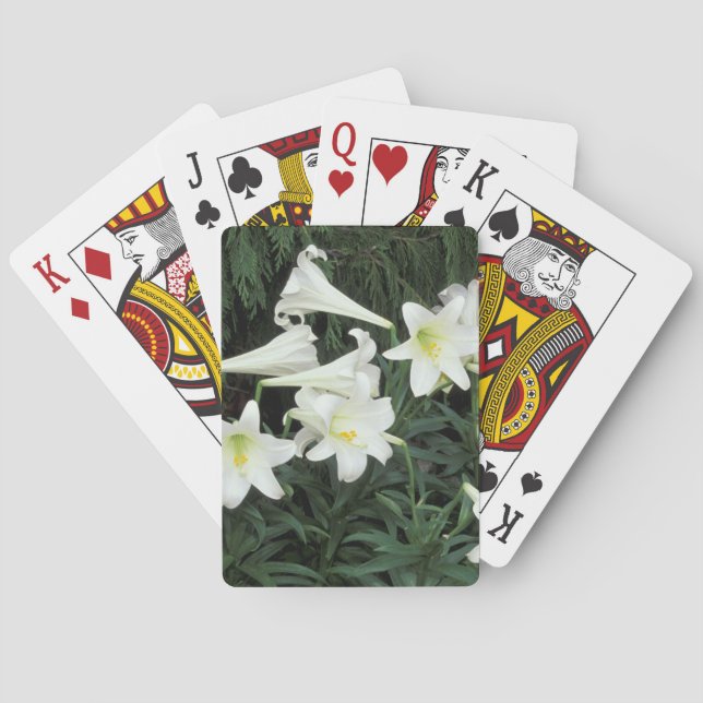 Osterlilie (Lilium regale) Spielkarten (Rückseite)
