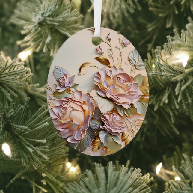 Ostermalerei mit Blumenmuster Ornament Aus Metall (InSitu)