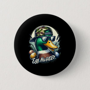 Ostermallard Ente Die Jagd ist auf Ostern Camoufla Button