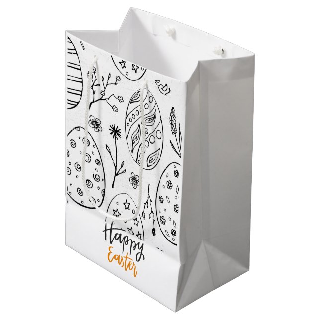 Ostermittelverpackung Mittlere Geschenktüte (Vorderseite Schrägansicht)
