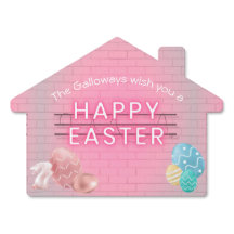 Ostermonogramm Bunny Eggs Pink Chic Stilvoll Niedl