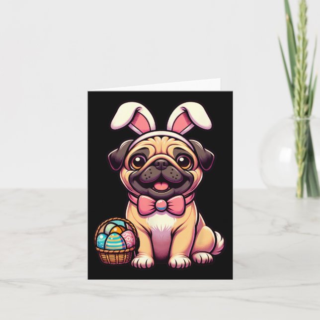 OsterMops Bunny Ears Egg Karte (Vorderseite)