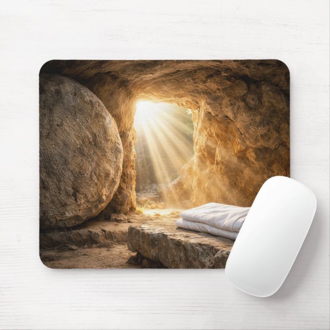 Ostermorgen leeres Grab Auferstehung Mousepad (Mit Mouse)