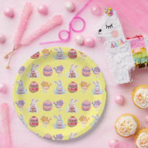 Ostermuster Pastellgelbe Teller