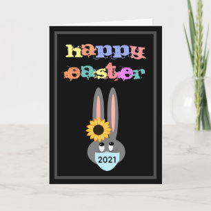Ostern 2021 Gesichtsmaske Personalisiert Feiertagskarte