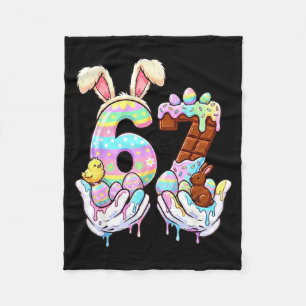 Ostern 67 Six Seven Lustiges Gen Alpha Meme Drip J Fleecedecke