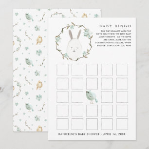 Ostern abholen Frühlings-Baby-Party-Bingo Einladung