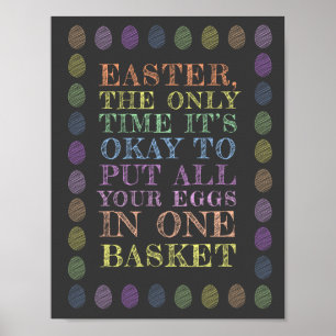 Ostern - Alle deine Eier in einem Korb Poster
