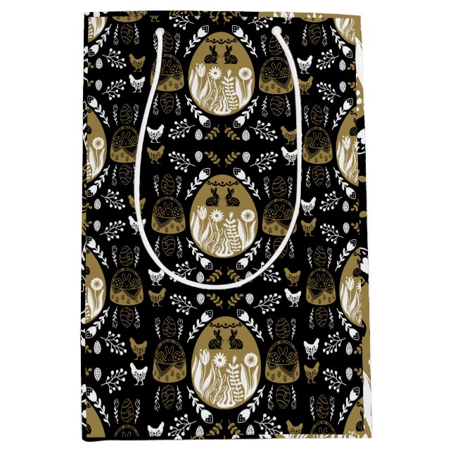 Ostern April Weihnachtsgeschenk Mittlere Geschenktüte (Vorderseite)