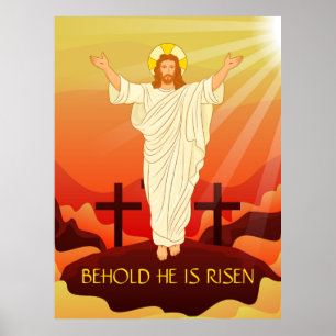 Ostern Auferstehung Jesu Siehe Er Ist Auferstanden Poster
