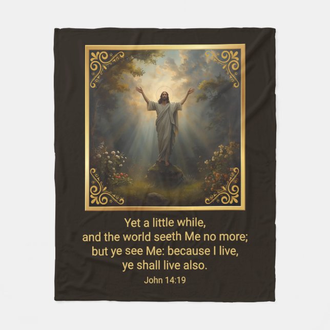 Ostern Auferstehung Religion Fleecedecke (Vorderseite)