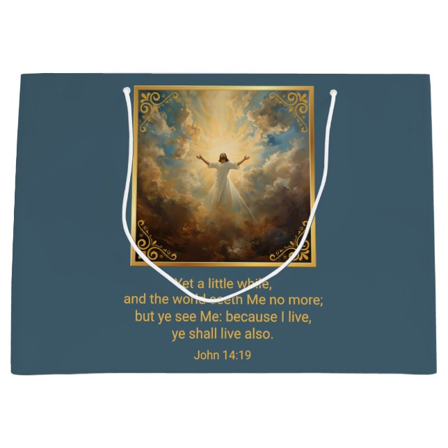 Ostern Auferstehung Religiös  Große Geschenktüte (Vorderseite)