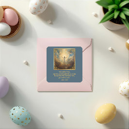 Ostern Auferstehung Religiös Quadratischer Aufkleber