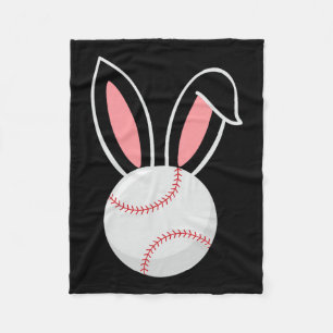 Ostern Baseball Bunny Oars Fun Baseball Ostern Fleecedecke
