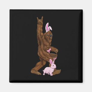 Ostern Bigfoot Bunny in einem Bysket ist Spaß für Magnet