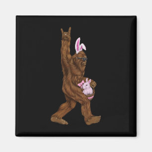 Ostern Bigfoot Bunny in einem Bysket ist Spaß für Magnet