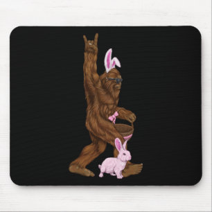 Ostern Bigfoot Bunny in einem Bysket ist Spaß für Mousepad