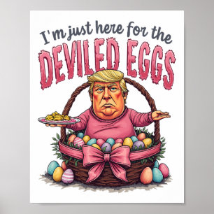 Ostern bin ich nur hier für die geweihten Eier Fun Poster