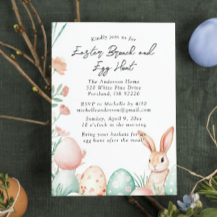 Ostern Brunch und Eierjagd Einladung